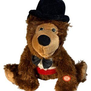 Beverly Hills Teddy Bear Animatronic Beary White Singing My Everything 11" Teste